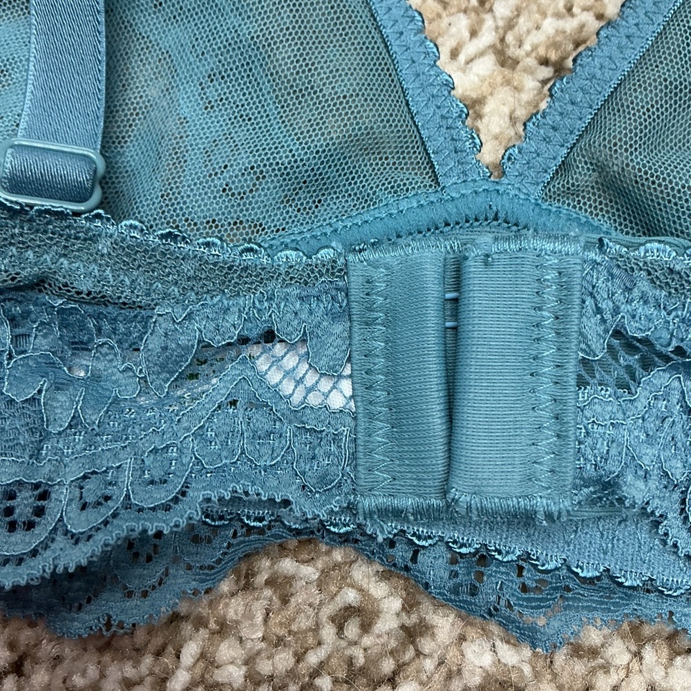 Lace Bralette in Teal - Women's Intimates - Picture 7 of 8